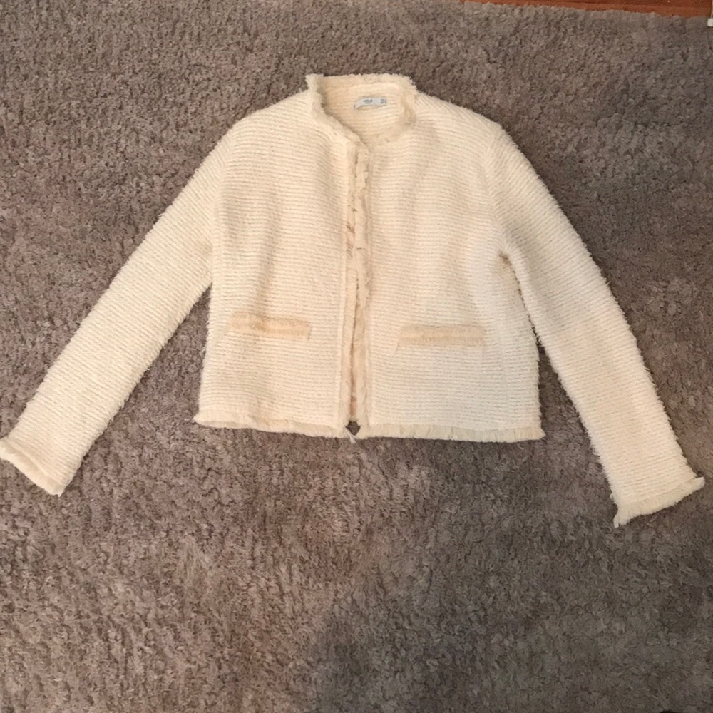 Trim tweed jacket